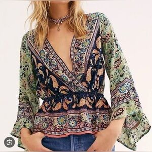 NWT Free People Rosalie blouse - Large